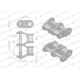 Półogniwo łańcucha prosta płytka P16B-2 (R2 P16B2-P | Exvi