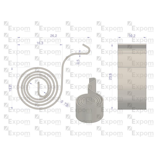 Sprężyna szczotek rozrusznika R10. R11 8514050EX | Exvi