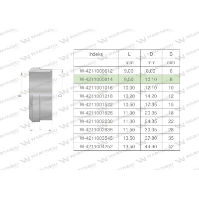 Pierścień zacinający hydrauliczny 4211000814 | Exvi