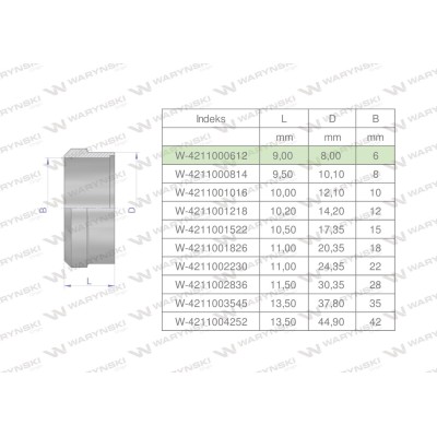 Pierścień zacinający hydrauliczny 4211000612 | Exvi