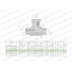Trójnik hydrauliczny symetryczny calowy 7105050808 | Exvi