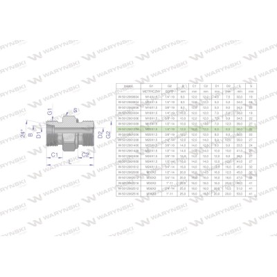 Przyłączka hydrauliczna (odmiana ciężka 5012061204 | Exvi