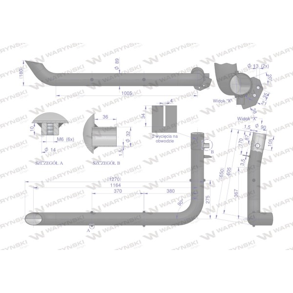 Tłumik rura wylotowa Case New Holland 82/02-294/4 | Exvi