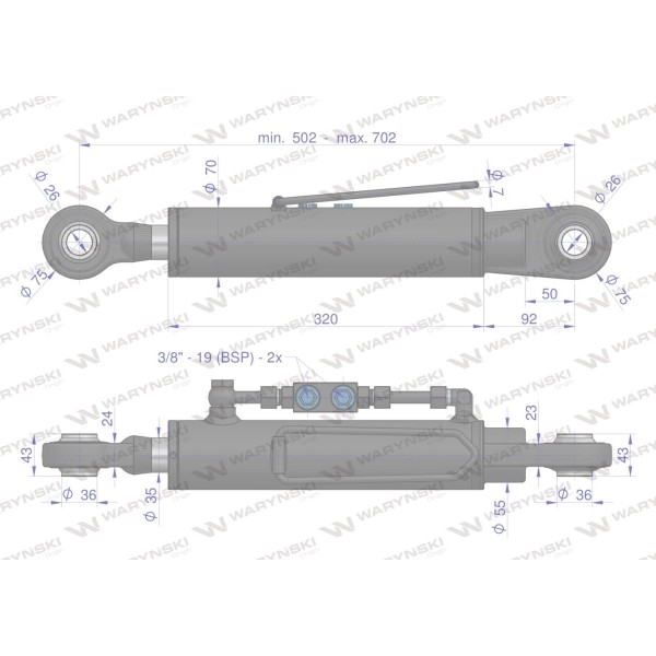 Łącznik Centralny Hydrauliczny LHKK26500700200KPL | Exvi