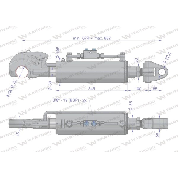 Łącznik Centralny Hydrauliczny LHHU32675885210KPL | Exvi