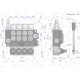 Rozdzielacz hydrauliczny 4-sekcyjny 40L V-R40L-4X1N | Exvi
