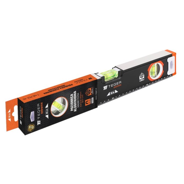 Poziomnica aluminiowa/magnetyczna 40 cm NB-POZ-40 | Exvi