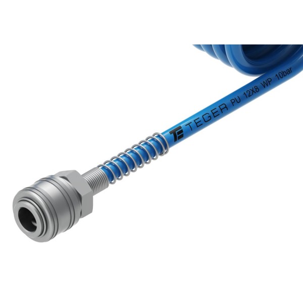 Przewód spiralny kompletny tekalan PSK-PU-12X8-15M | Exvi