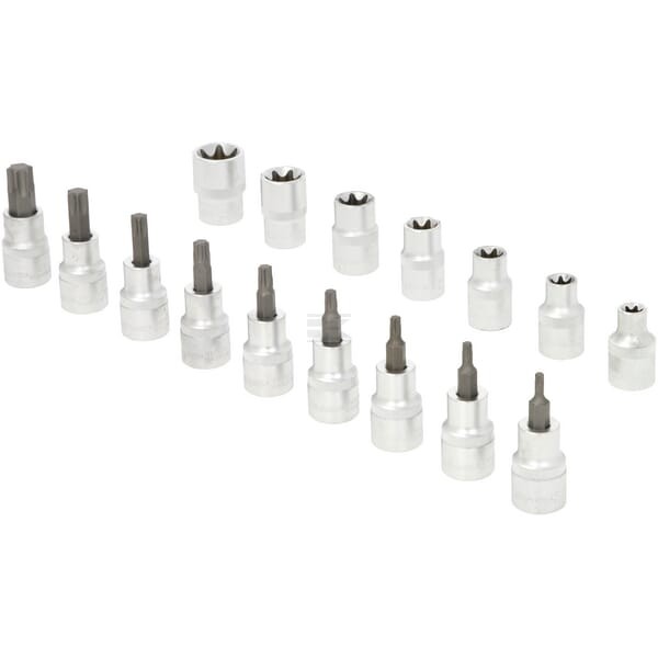 Zestaw kluczy Torx 1/2" 16 ele. 1804924016KR | Exvi