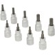Zestaw kluczy Torx 1/2” 9 ele. 18049240091KR | Exvi