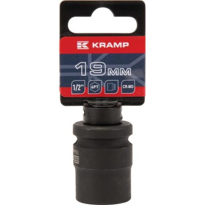 Klucz nasadowy udarowy 6-kt. 1/2", 19 mm 1803524619KR | Exvi