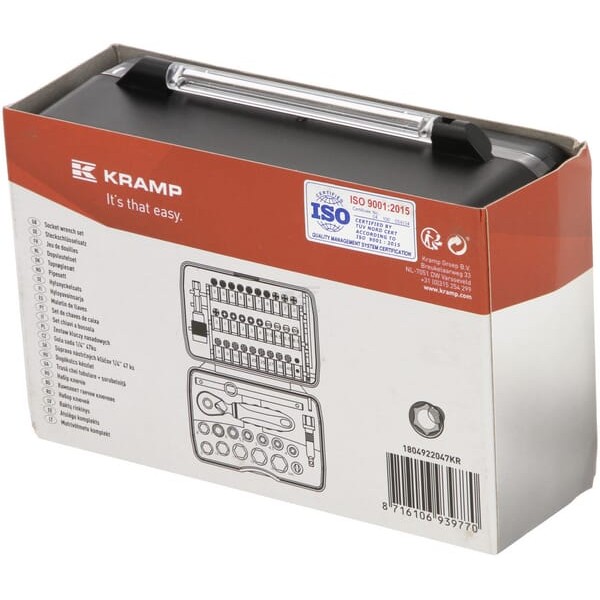 Zestaw kluczy nasadowych Mini 1/4” 47 1804922047KR | Exvi