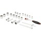 Zestaw kluczy nasadowych 3/8” 23 ele. 180423800KR | Exvi
