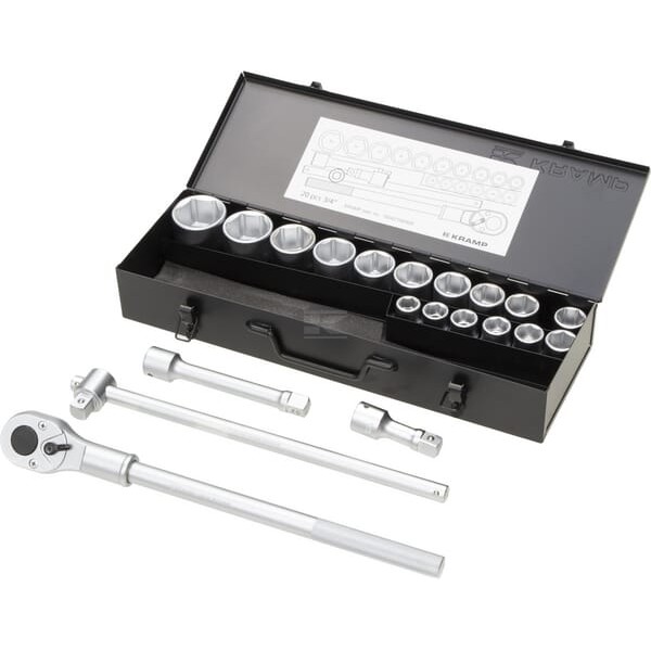 Zestaw kluczy nasadowych 3/4” 20 ele. 180421060KR | Exvi