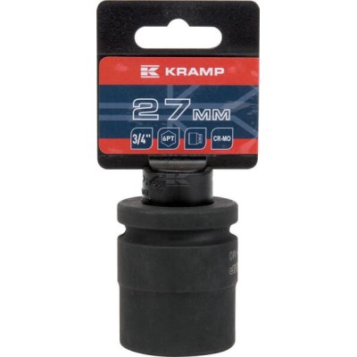 Klucz nasadowy udarowy 6-kt. 3/4", 27 mm 1803526627KR | Exvi