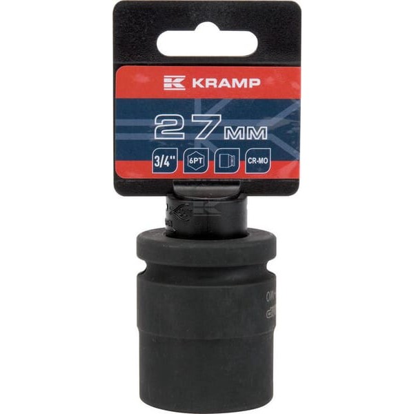 Klucz nasadowy udarowy 6-kt. 3/4", 27 mm 1803526627KR | Exvi