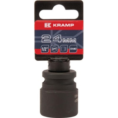 Klucz nasadowy udarowy 6-kt. 1/2", 24 mm 1803524624KR | Exvi