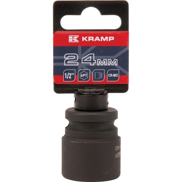 Klucz nasadowy udarowy 6-kt. 1/2", 24 mm 1803524624KR | Exvi