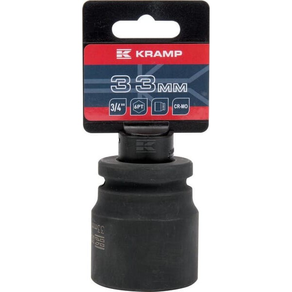 Klucz nasadowy udarowy 6-kt. 3/4", 33 mm 1803526633KR | Exvi