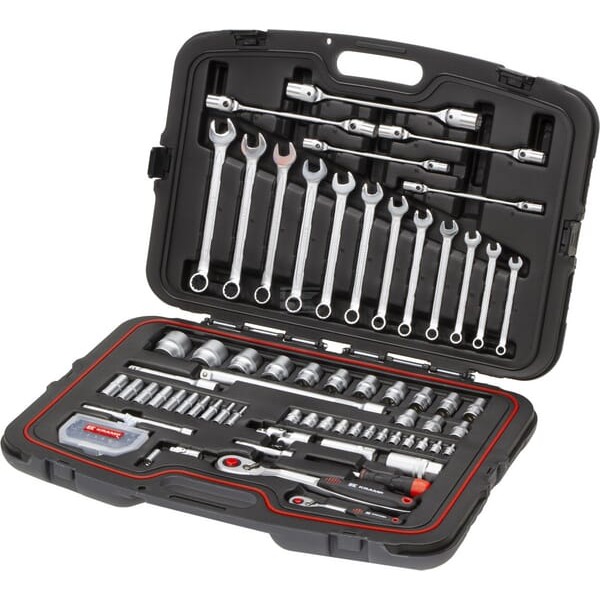Zestaw kluczy nasadowych 1/4” + 1/2" 96 180496420KR | Exvi