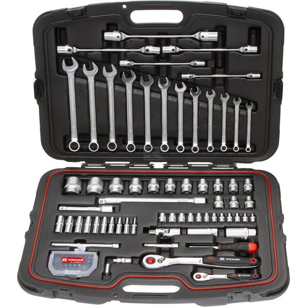 Zestaw kluczy nasadowych 1/4” + 1/2" 96 180496420KR | Exvi