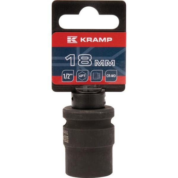 Klucz nasadowy udarowy 6-kt. 1/2", 18 mm 1803524618KR | Exvi