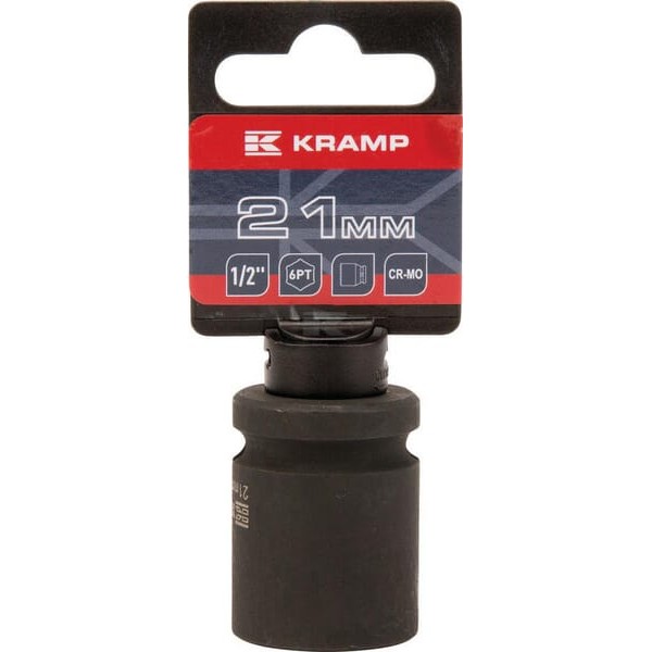 Klucz nasadowy udarowy 6-kt. 1/2", 21 mm 1803524621KR | Exvi