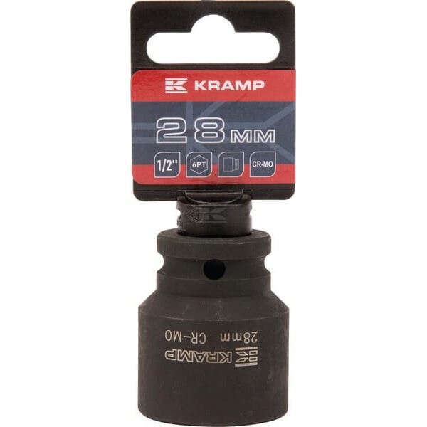 Klucz nasadowy udarowy 6-kt. 1/2", 28 mm 1803524628KR | Exvi