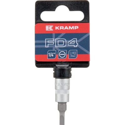 Nasadka wkrętak płaski 1/4", 4.0 mm 18060064240KR | Exvi