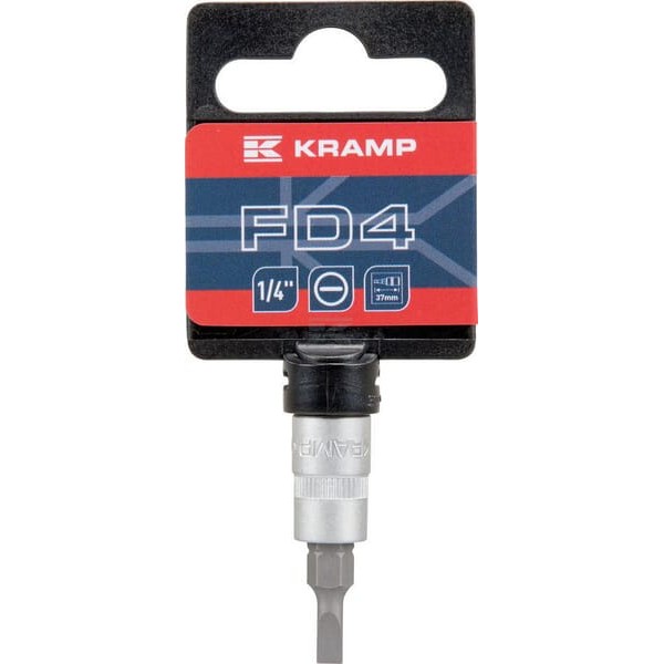 Nasadka wkrętak płaski 1/4", 4.0 mm 18060064240KR | Exvi