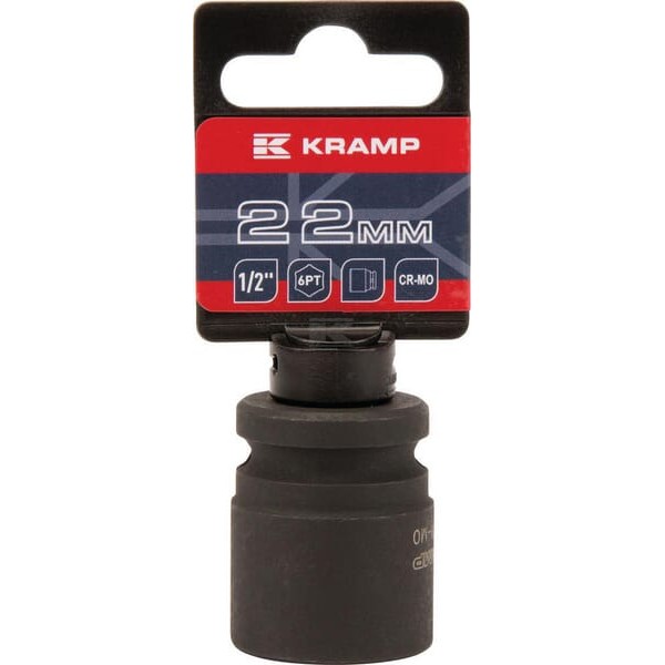 Klucz nasadowy udarowy 6-kt. 1/2", 22 mm 1803524622KR | Exvi