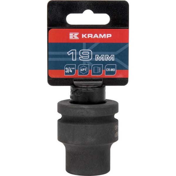 Klucz nasadowy udarowy 6-kt. 3/4", 19 mm 1803526619KR | Exvi
