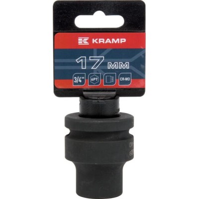 Klucz nasadowy udarowy 6-kt. 3/4", 17mm 1803526617KR | Exvi