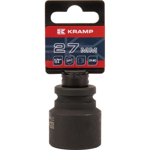Klucz nasadowy udarowy 6-kt. 1/2", 27 mm 1803524627KR | Exvi