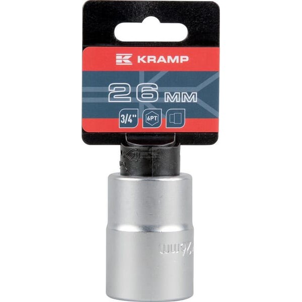 Klucz nasadowy 6-kt. 3/4", 26 mm 18060190260KR | Exvi