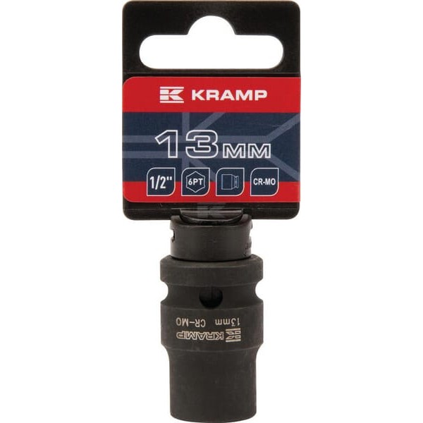 Klucz nasadowy udarowy 6-kt. 1/2", 13 mm 1803524613KR | Exvi