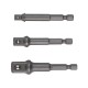 Zestaw adapterów 1/4"-3/8"-1/2" 3 elem. 751970 | Exvi