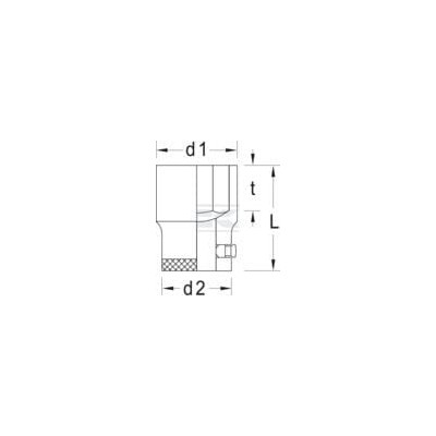 Klucz nasadowy 3/4" 6 kt. Gedore, 55 mm DP3255 | Exvi