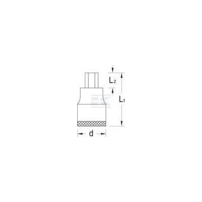 Nasadka imbus 3/8" Gedore, 5 mm DPIN305 | Exvi