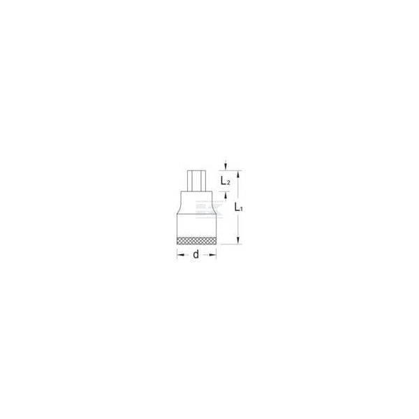 Nasadka imbus 3/8" Gedore, 5 mm DPIN305 | Exvi