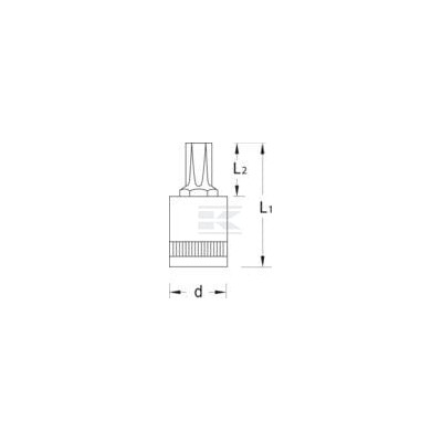 Nasadka Torx 1/4" Gedore, T15 DPITX20T15 | Exvi