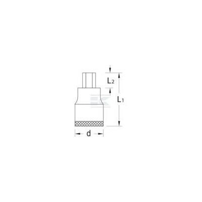 Nasadka imbus 3/4" Gedore, 17 mm DPIN3217 | Exvi