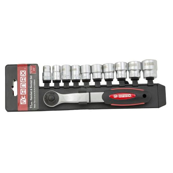 Zestaw nasadek 3/8" 11 szt. MX2100008 | Exvi