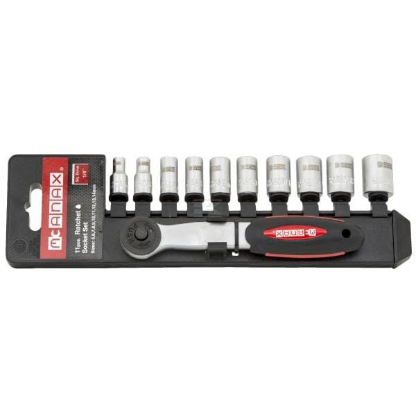Zestaw nasadek 1/4" 11 szt. MX2100009 | Exvi