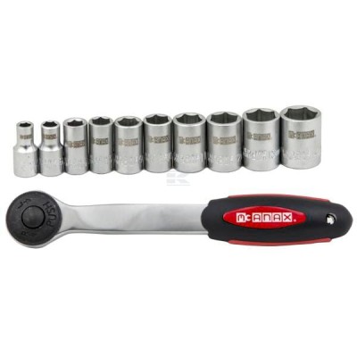 Zestaw nasadek 1/4" 11 szt. MX2100009 | Exvi