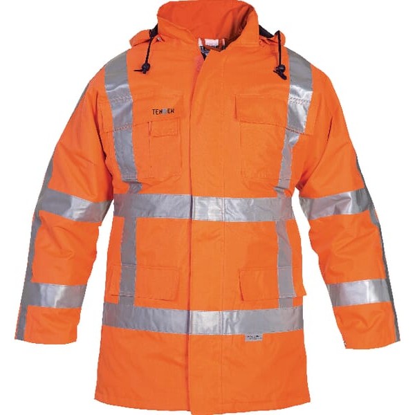 Kurtka Parka Hi-vis, pomarańczowy, rozmiar 051010L | Exvi