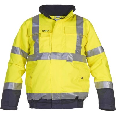Kurtka pilotka Hi-vis, żółty-niebieski 052005S | Exvi