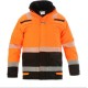 Kurtka Parka Hi-vis, pomarańczowy-czarny 072395OBM | Exvi