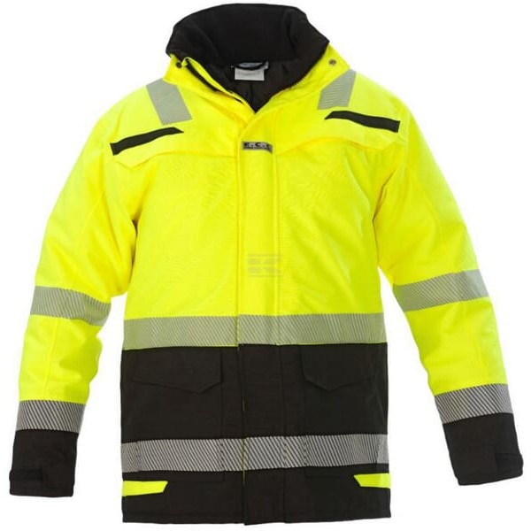 Kurtka Parka Hi-vis, żółty-czarny 072398YBPXL | Exvi