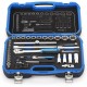 Zestaw kluczy nasadowych 1/4"+1/2", 69 elem. 19BMC20 | Exvi
